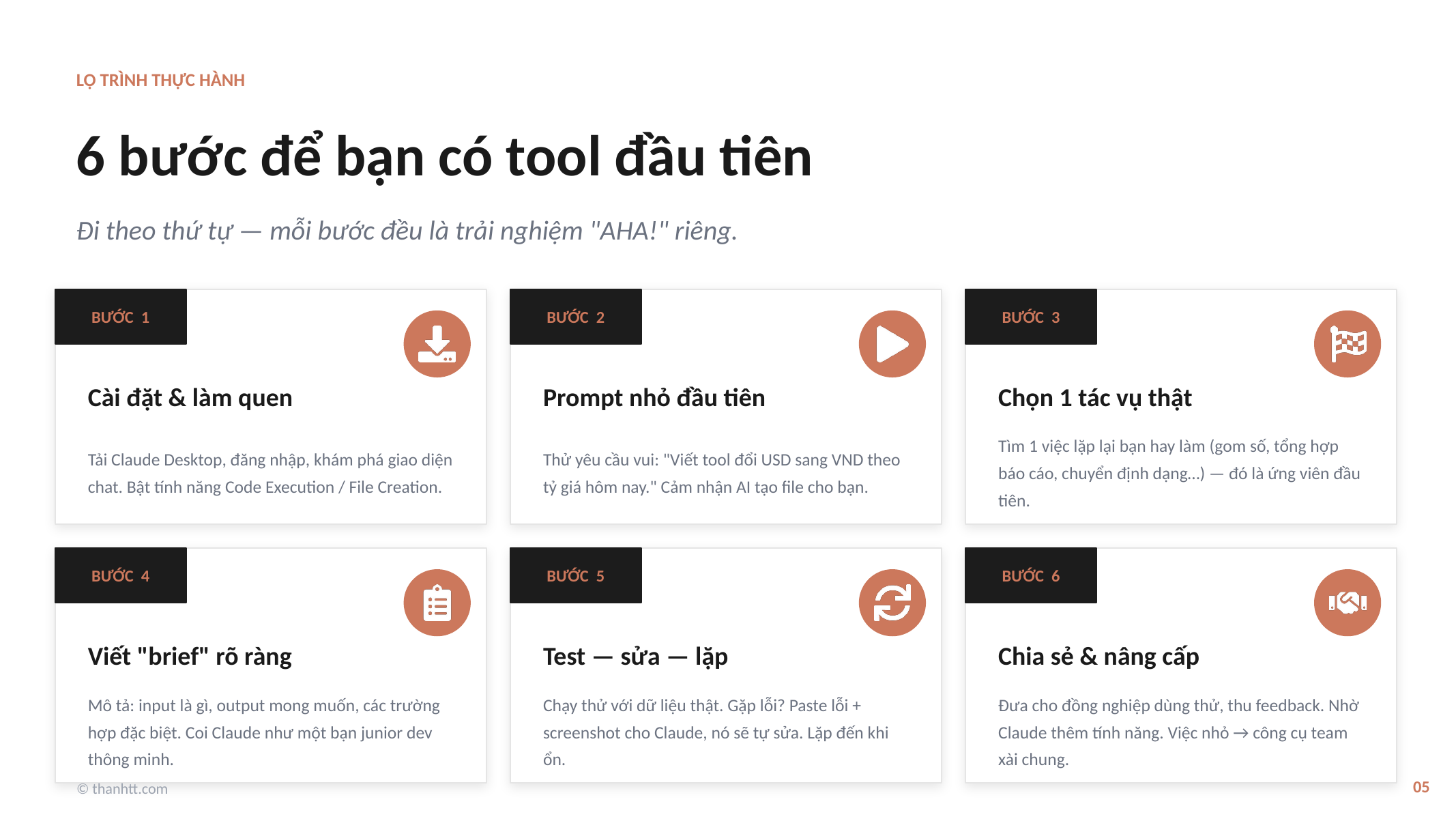 6 bước để bạn có tool đầu tiên